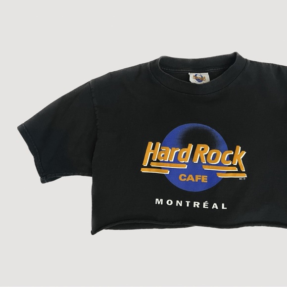 Hard Rock Cafe Tops - Vintage Hard Rock Cafe cropped tee